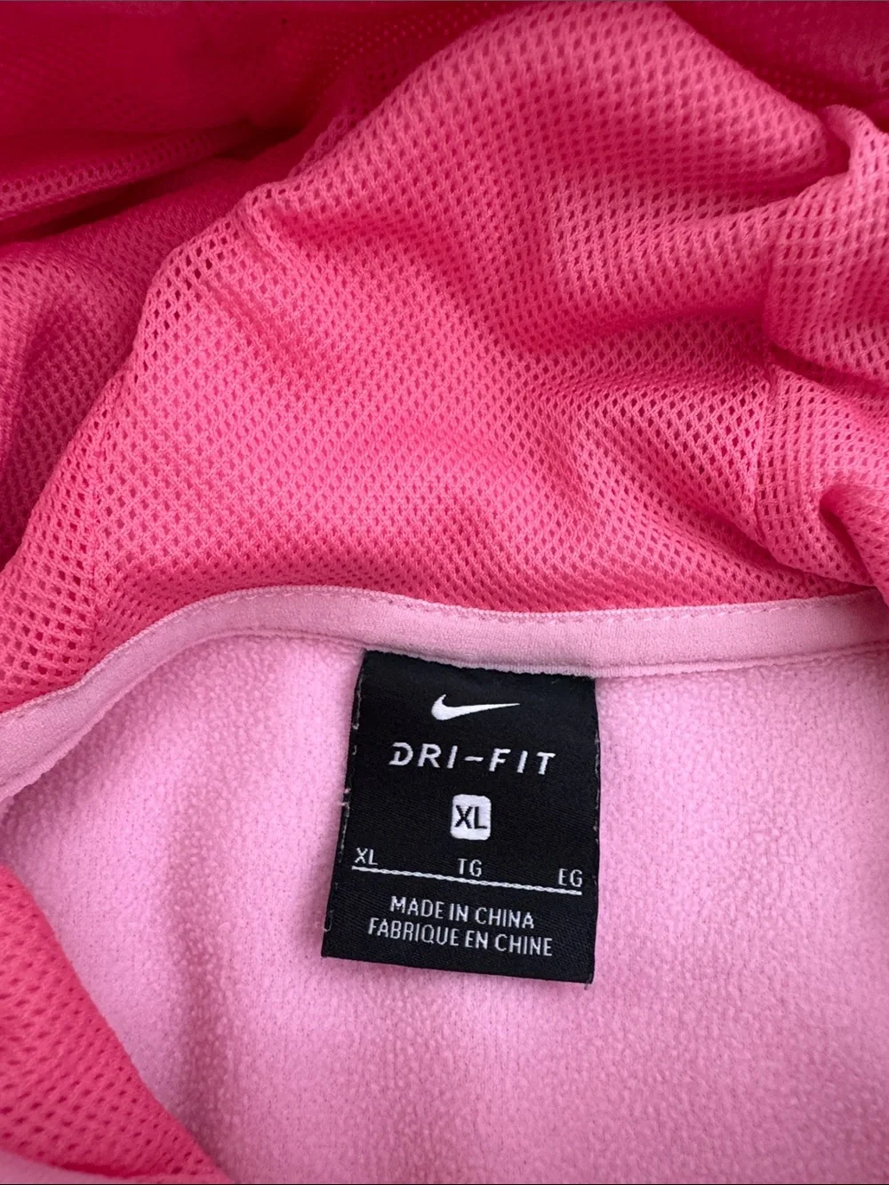 Nike Pink Hooded Sweatshirt with Swoosh